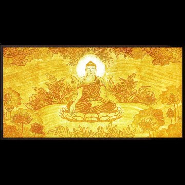 Tranh trúc chỉ vuông Phật A di đà 
